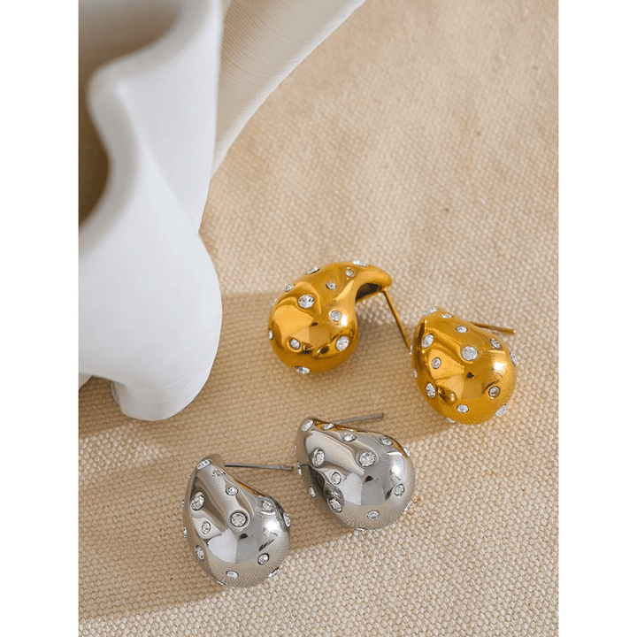 Elaraia Gold Plated Earrings - Stellise