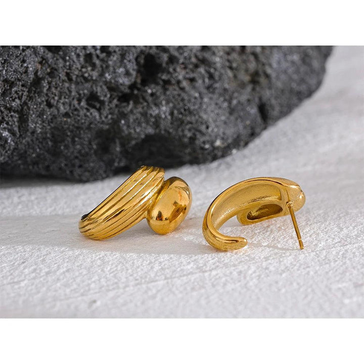 Caelara Gold Plated Earrings - Stellise