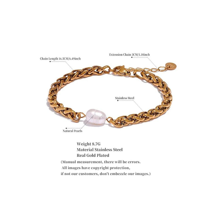 Azurina Gold Plated Bracelet - Stellise