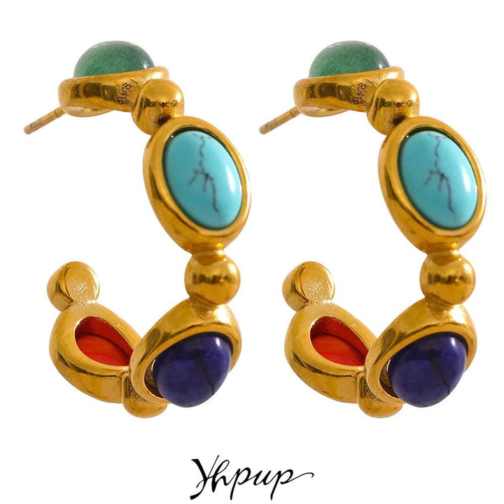 Serenova Gold Plated Earrings - Stellise