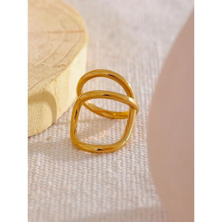 Evalora Gold Plated Ring - Stellise