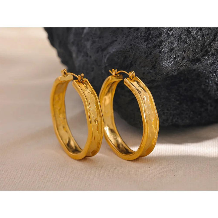 Sapphira Gold Plated arrings - Stellise