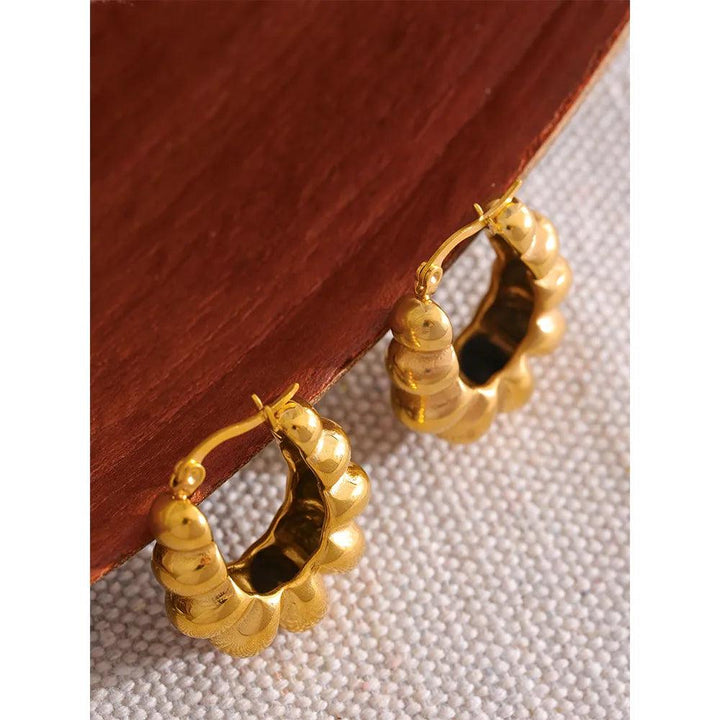 Eulalia Gold Plated Earrings - Stellise