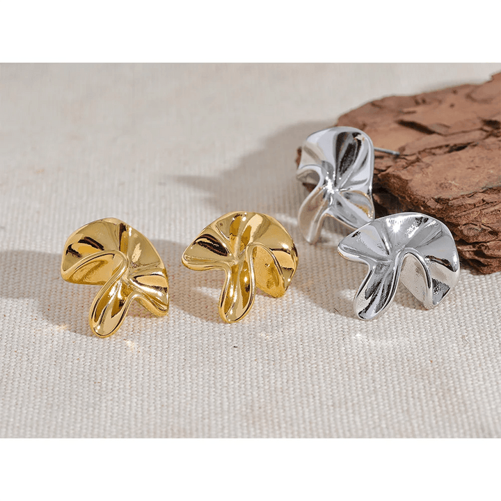 Evaleth Gold Plated Earrings - Stellise