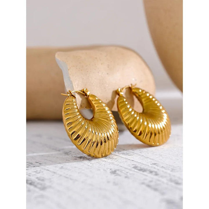 Zerinda Gold Plated Earrings - Stellise