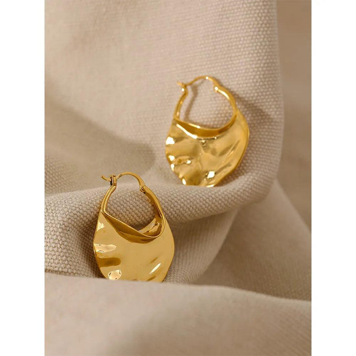 Isoleth Gold Plated Earrings - Stellise