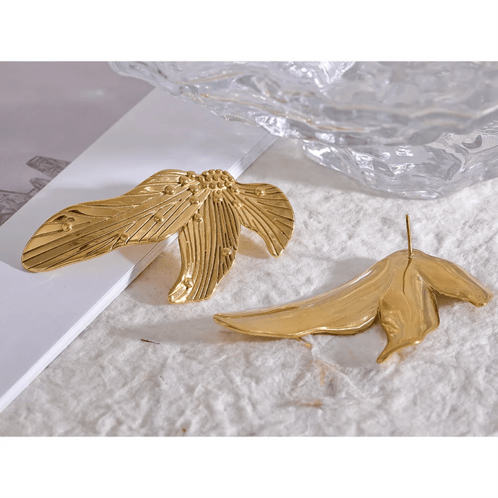 Avelara Gold Plated Earrings - Stellise