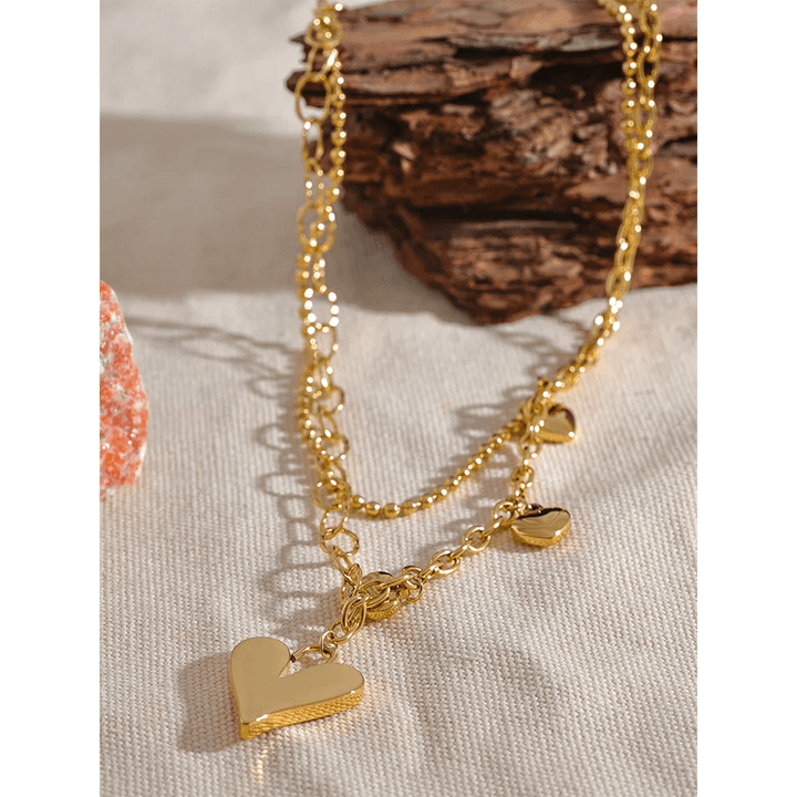 Elowen Gold Plated Necklace - Stellise