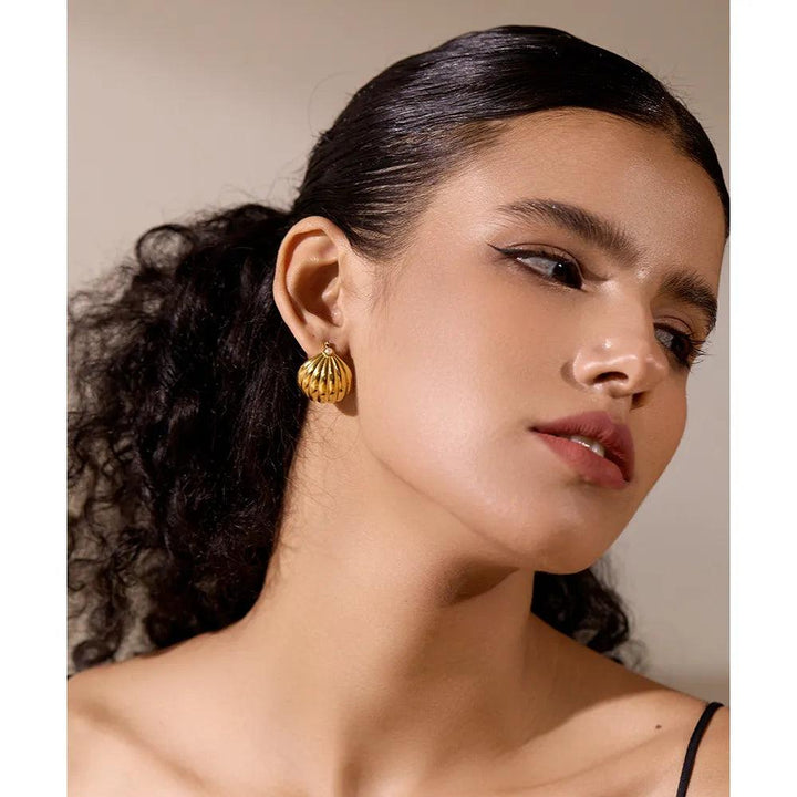 Melusine Gold Plated Earrings - Stellise