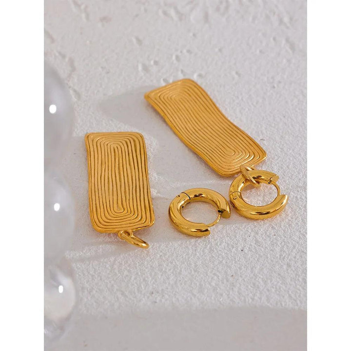 Evalora Gold Plated Earrings - Stellise