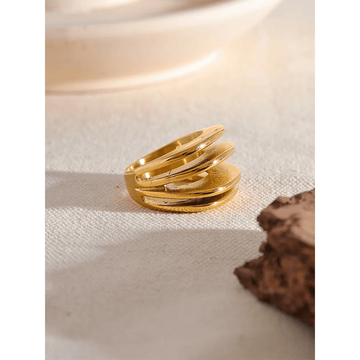 Lily Gold Plated Ring - Stellise