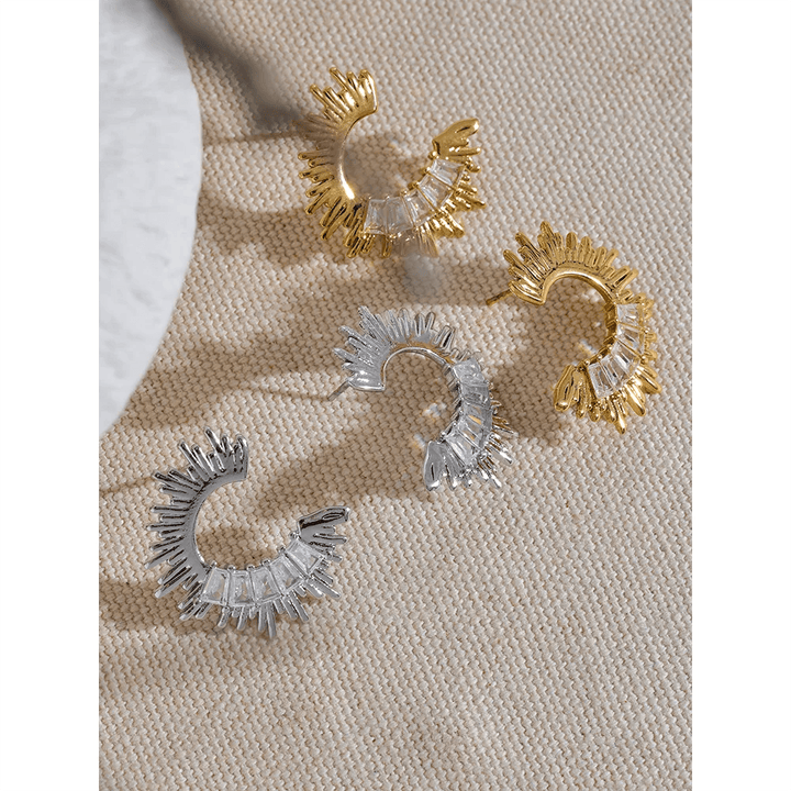 Arianette Gold Plated Earrings - Stellise