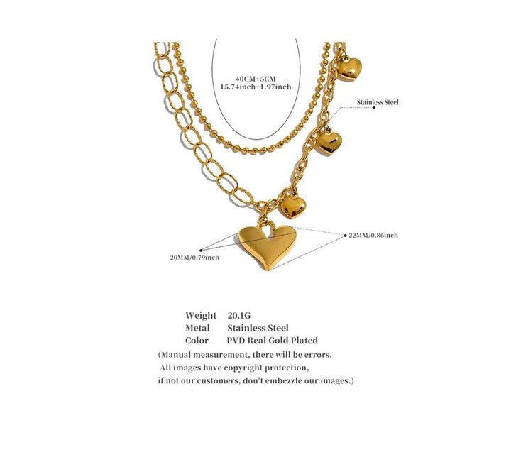 Elowen Gold Plated Necklace - Stellise