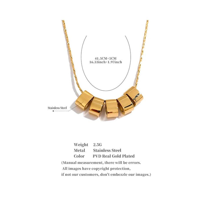 Willow Gold Plated Necklace - Stellise