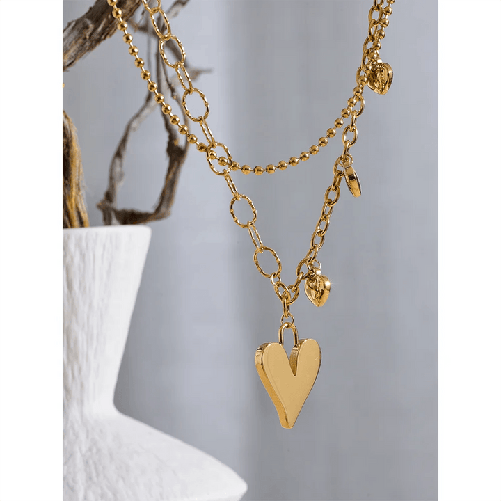 Elowen Gold Plated Necklace - Stellise