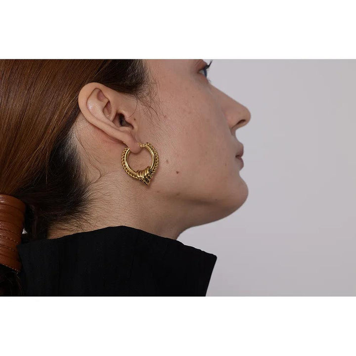 Ameliora Gold Plated Earrings - Stellise