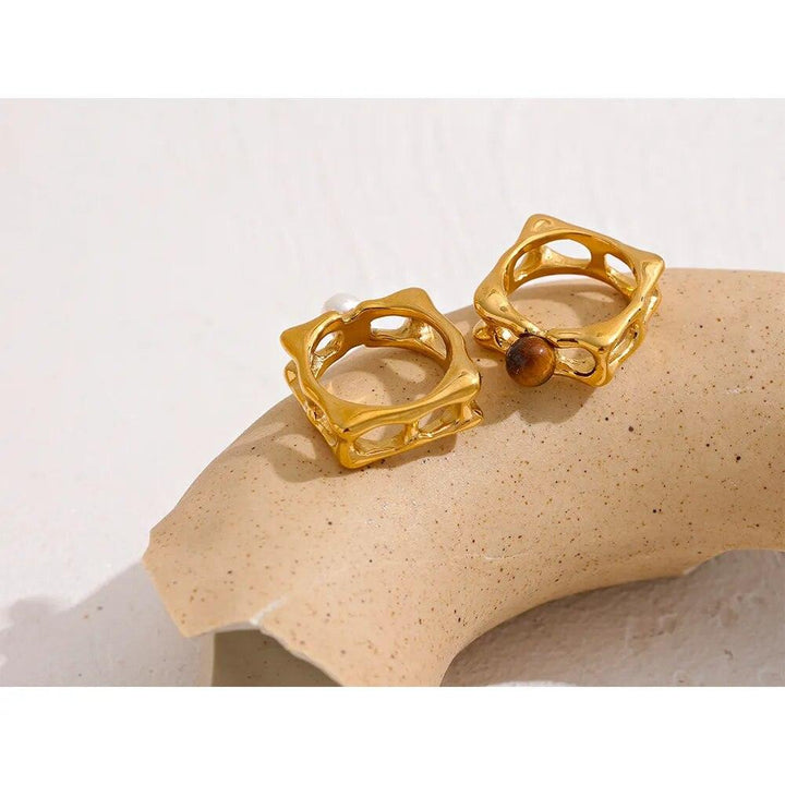 Isolara Gold Plated Ring - Stellise