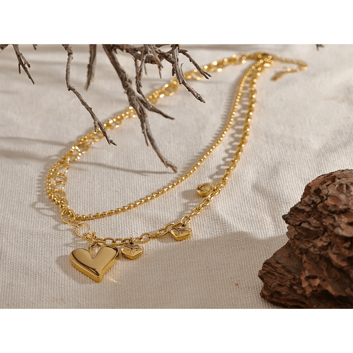 Elowen Gold Plated Necklace - Stellise