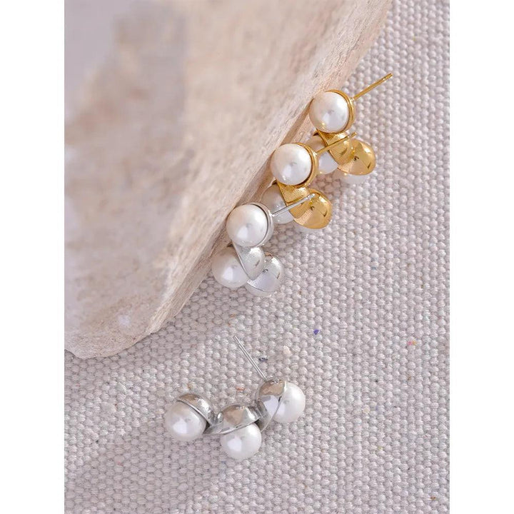 Seredith Gold Platted Earrings - Stellise