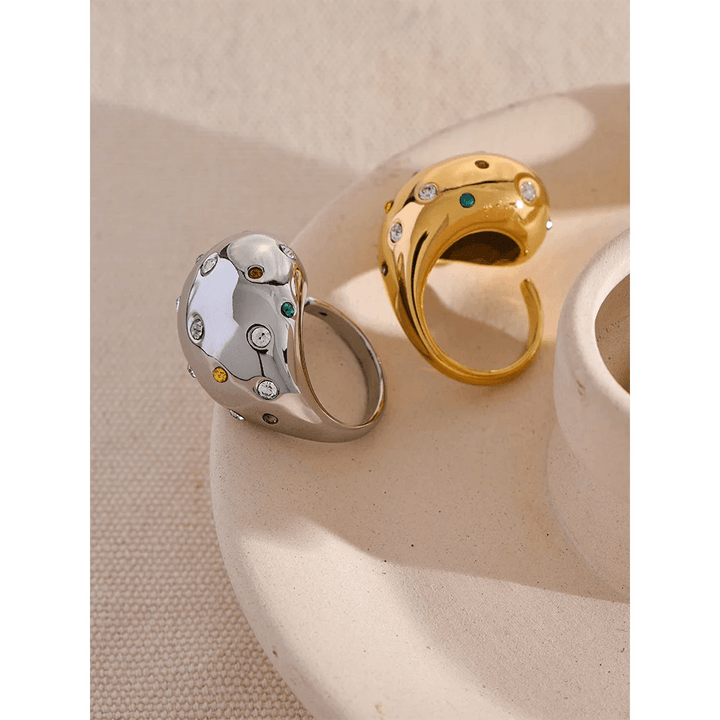 Ziana Gold Plated Ring - Stellise