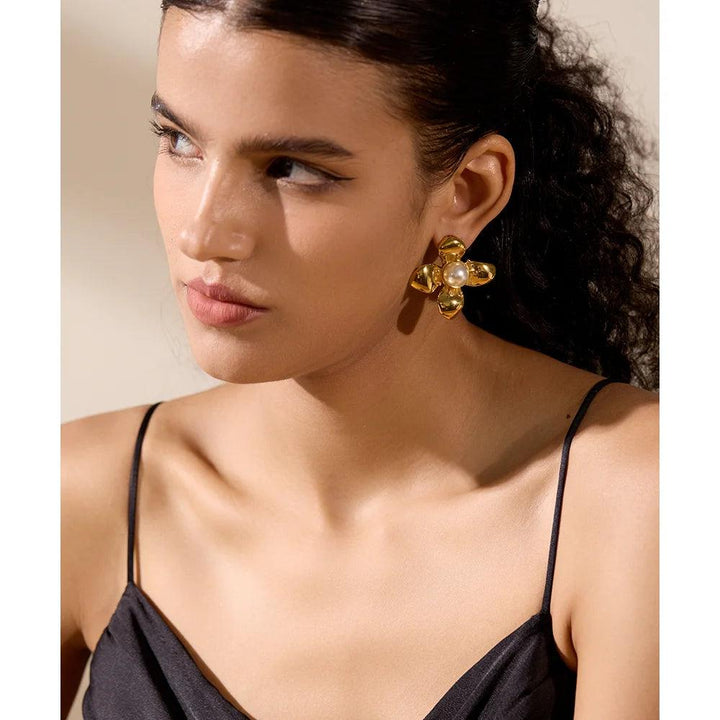 Sylvera Gold Plated Earrings - Stellise