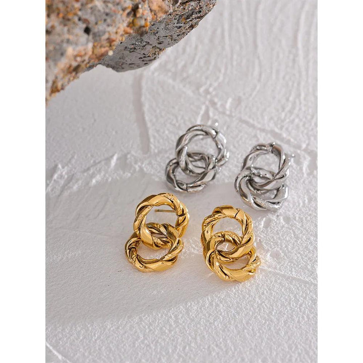 Elysian Gold Plated Earrings - Stellise