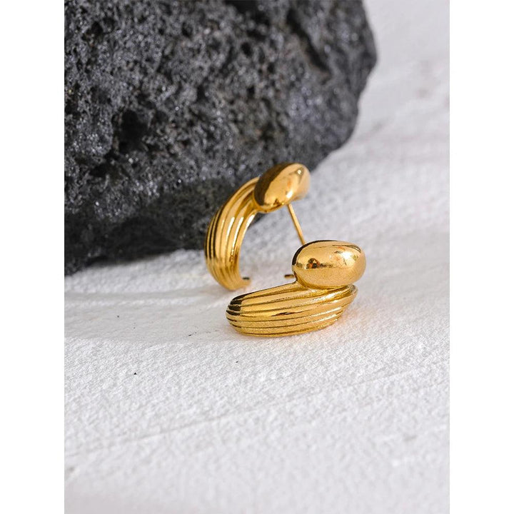 Caelara Gold Plated Earrings - Stellise