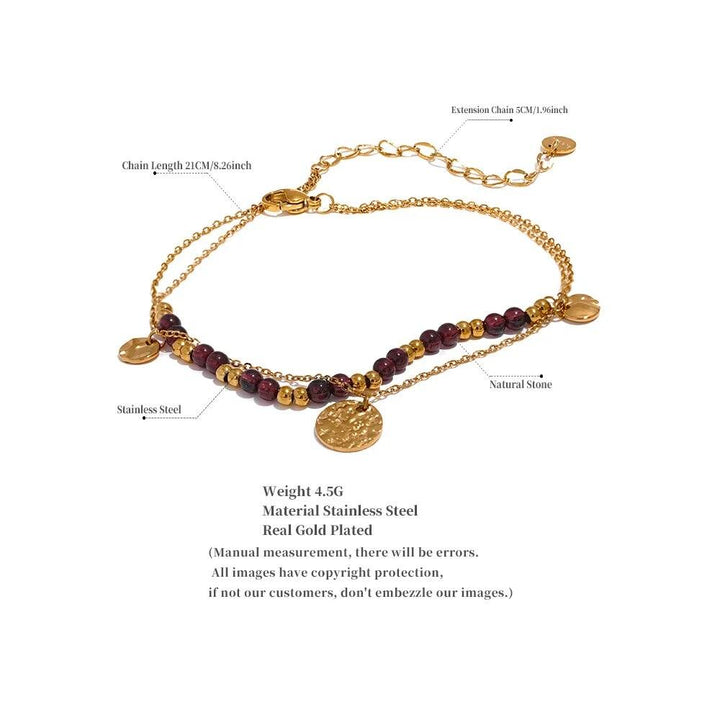 Evelara Gold Plated Anklet - Stellise