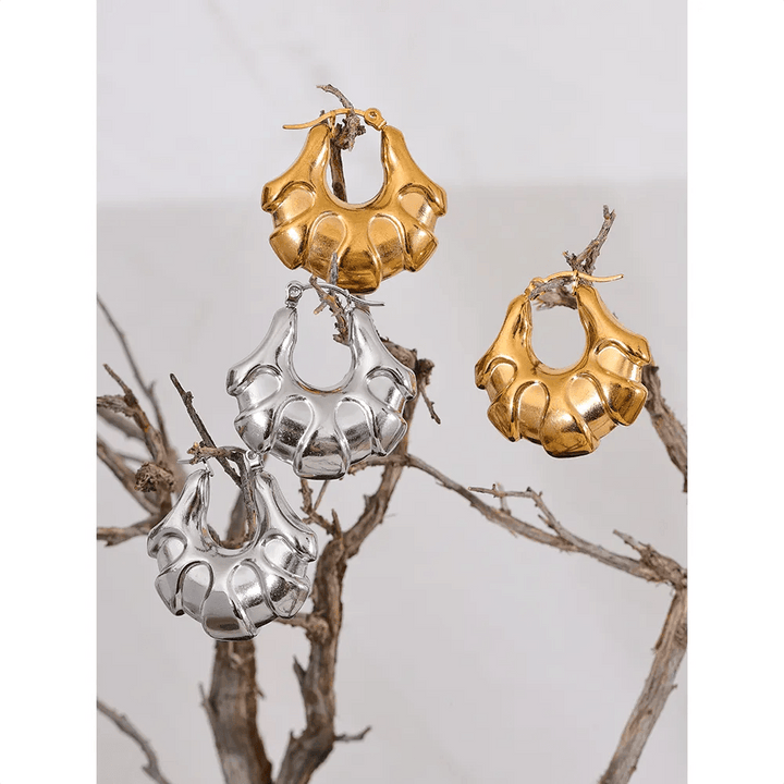 Evalora Gold Plated Earrings - Stellise