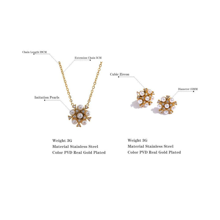 Lomia Gold Plated Set - Stellise