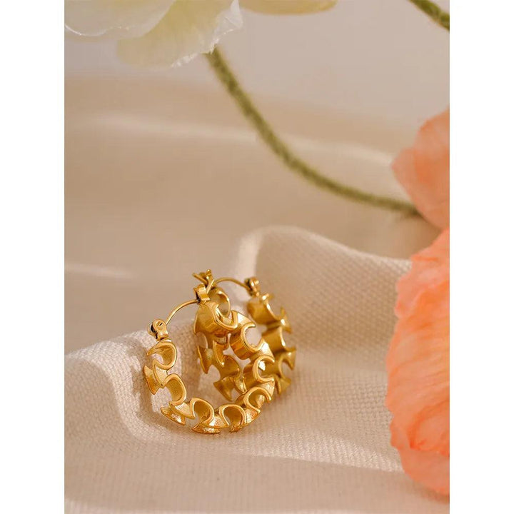 Vespera Gold Plated Earrings - Stellise