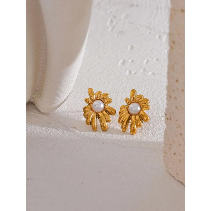 Avelorena Gold Plated Earrings - Stellise