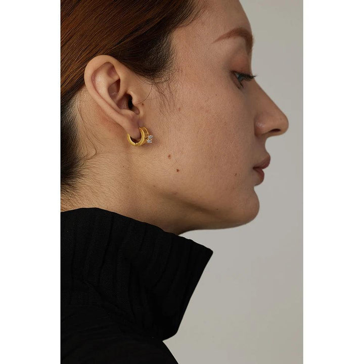 Avalore Gold Plated Earrings - Stellise