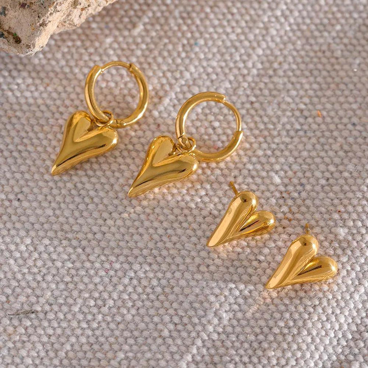 Serelina Gold Plated Earrings - Stellise