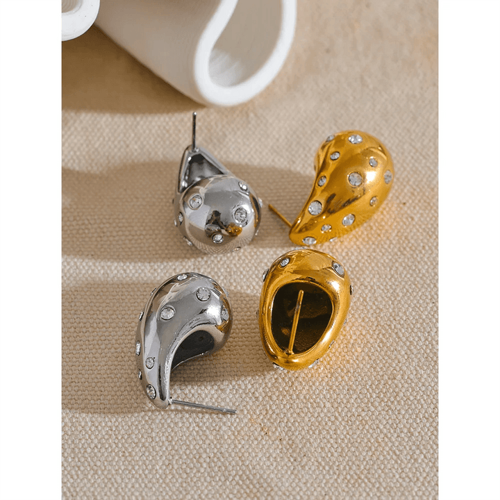 Elaraia Gold Plated Earrings - Stellise