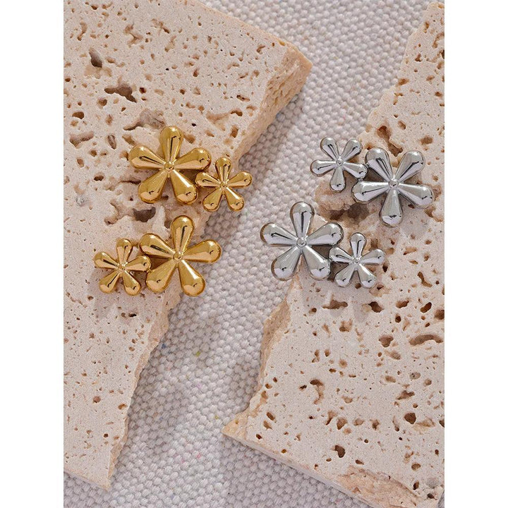 Viviette Gold Plated Earrings - Stellise