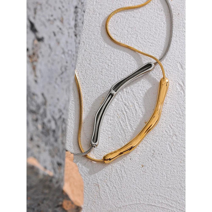 Calla Gold Plated Necklace - Stellise