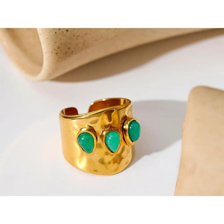 Evalora Gold Plated Ring - Stellise