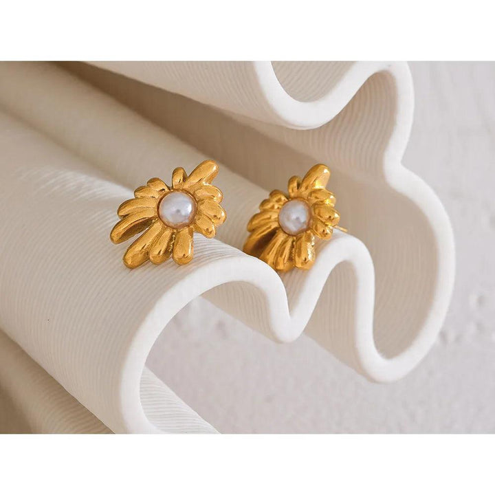 Avelorena Gold Plated Earrings - Stellise