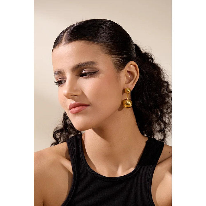 Valentina Gold Plated Earrings - Stellise