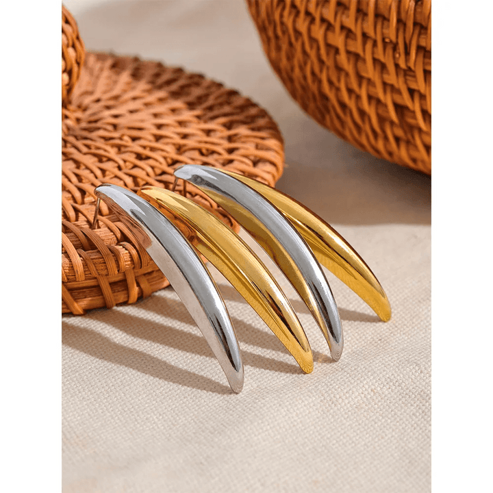 Zephyrine Gold Plated Earrings - Stellise