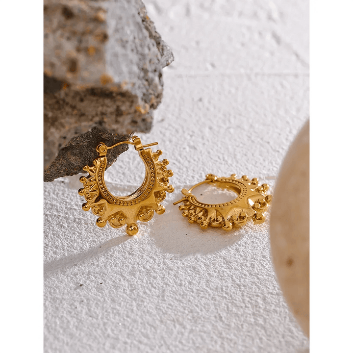 Serandara Gold Plated Earrings - Stellise