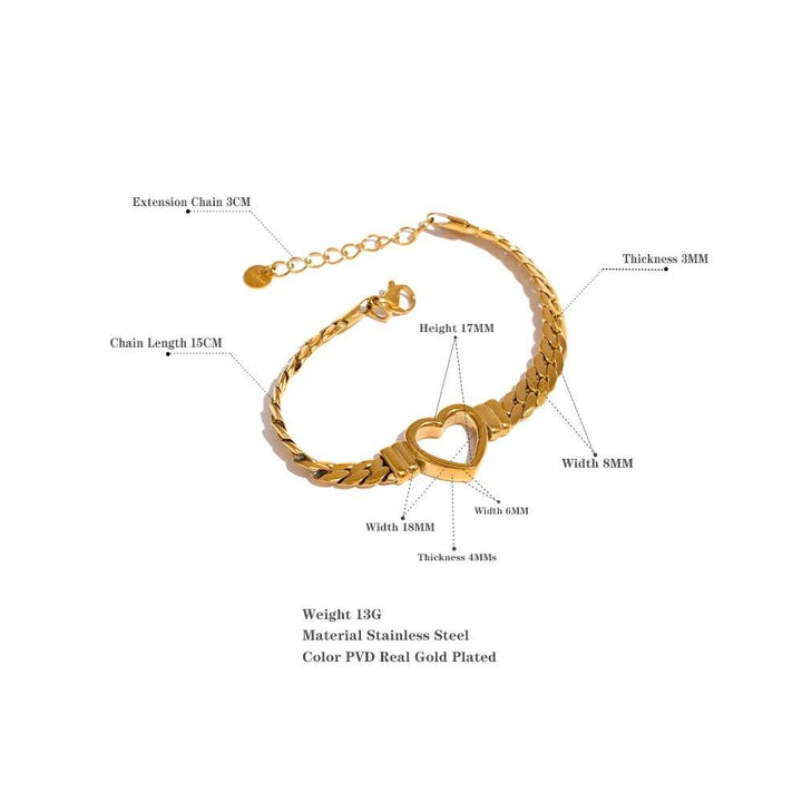 Elysarra Gold Plated Bracelet - Stellise