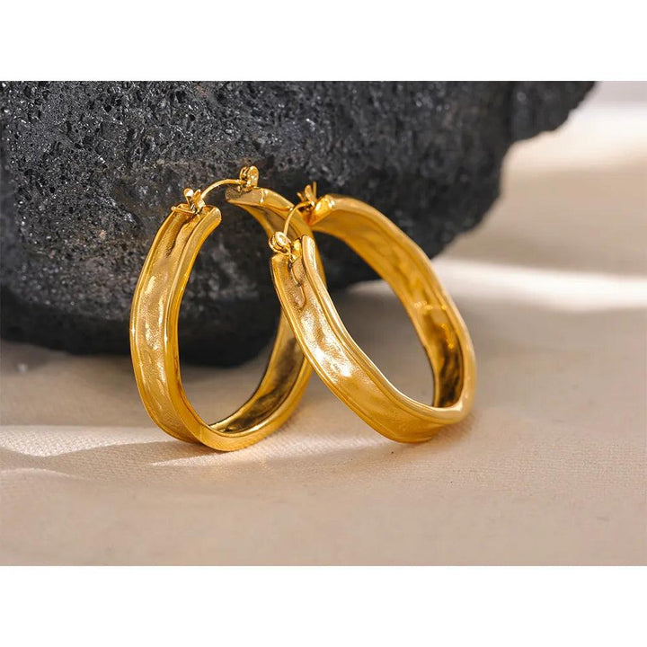 Sapphira Gold Plated arrings - Stellise