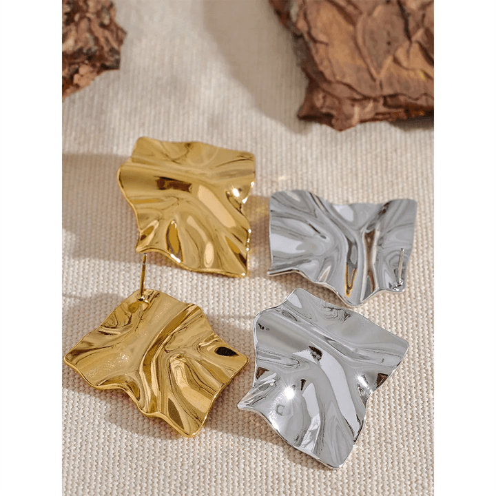 Eloria Gold Plated Earrings - Stellise