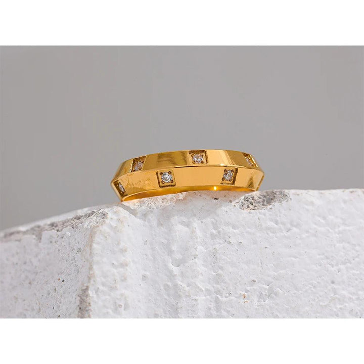 Lilian Gold Plated Ring - Stellise