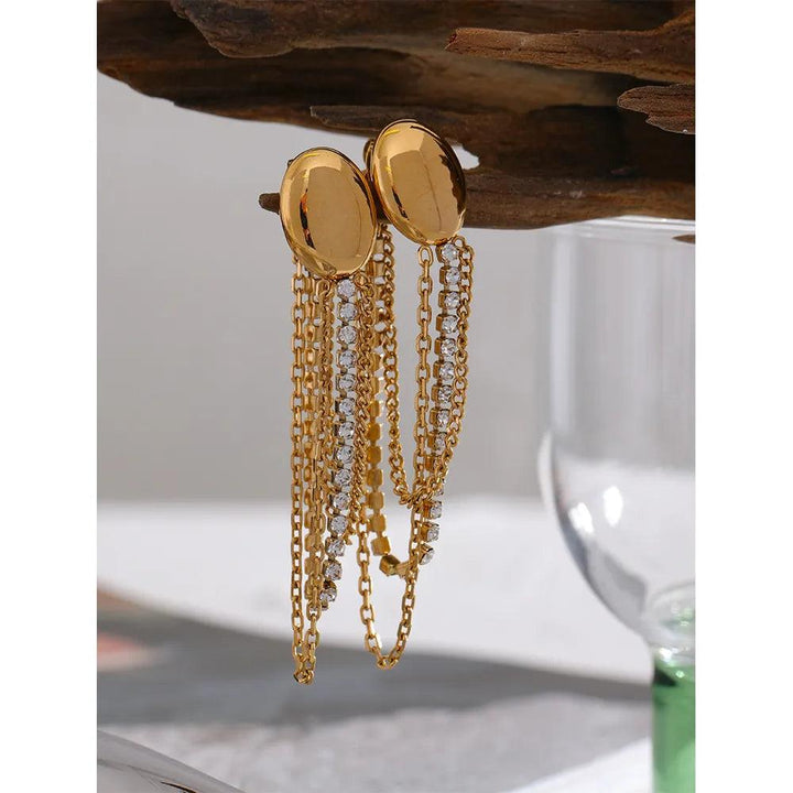 Nyssa Gold Plated Earrings - Stellise