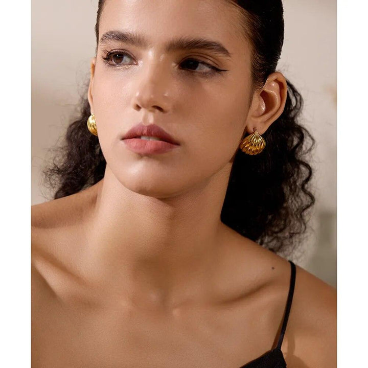 Melusine Gold Plated Earrings - Stellise