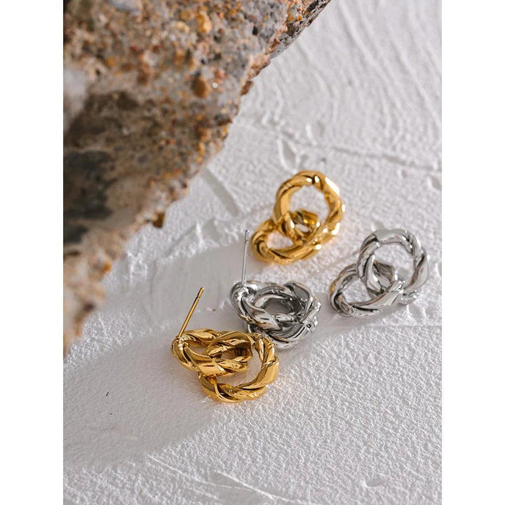 Elysian Gold Plated Earrings - Stellise