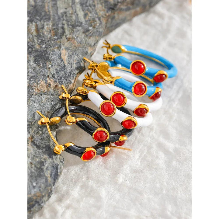 Violesse Gold Plated Earrings - Stellise